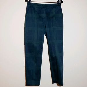 St. John cropped plaid pant